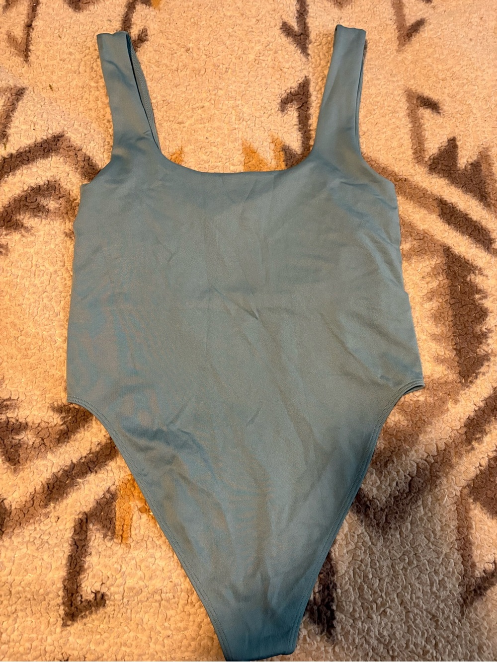 a new day Blue square neck bodysuit